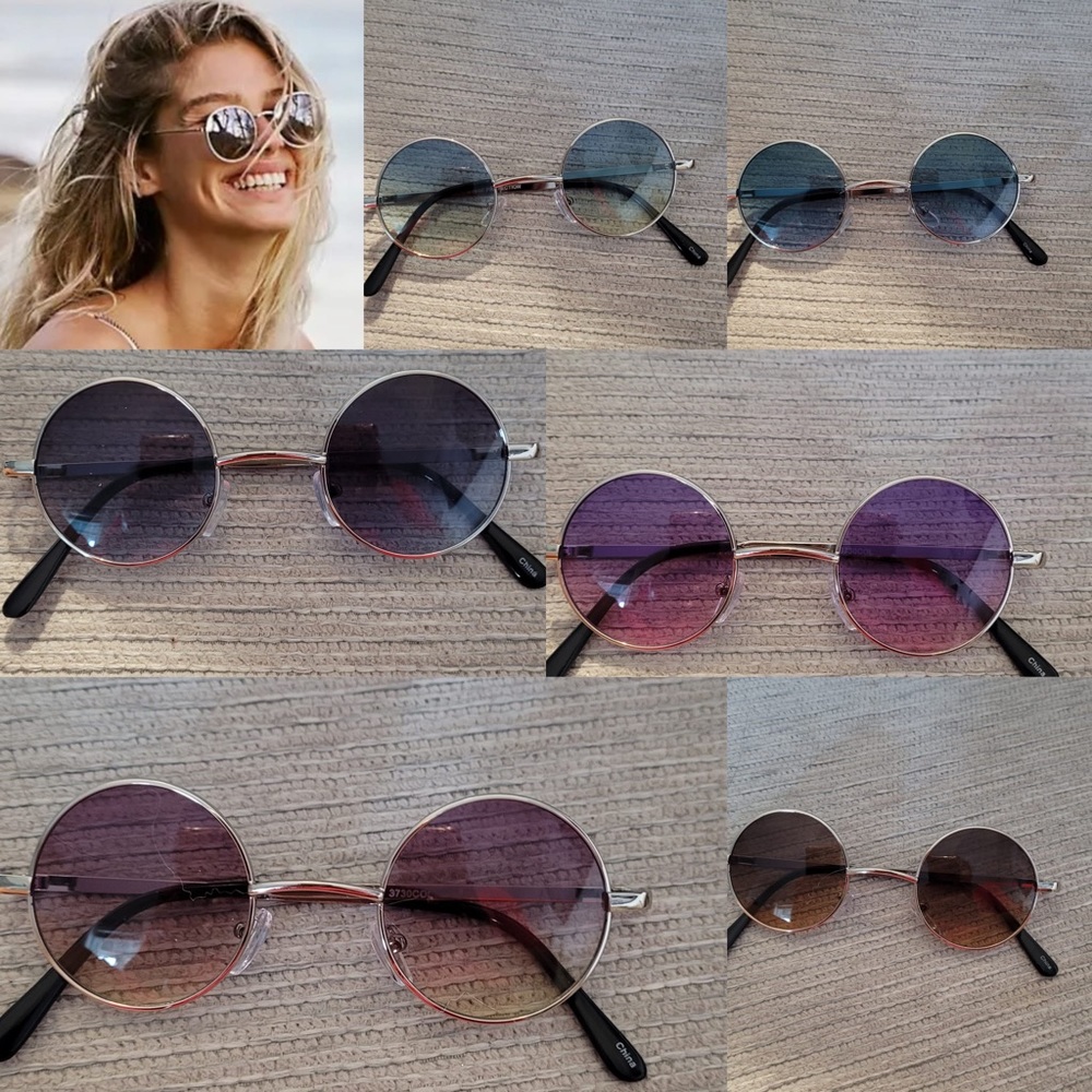 Xs Women Multi-Color Round Sunglasses